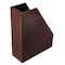 Dacasso Dark Brown Bonded Leather Magazine Rack AG-3682 - alternate 2